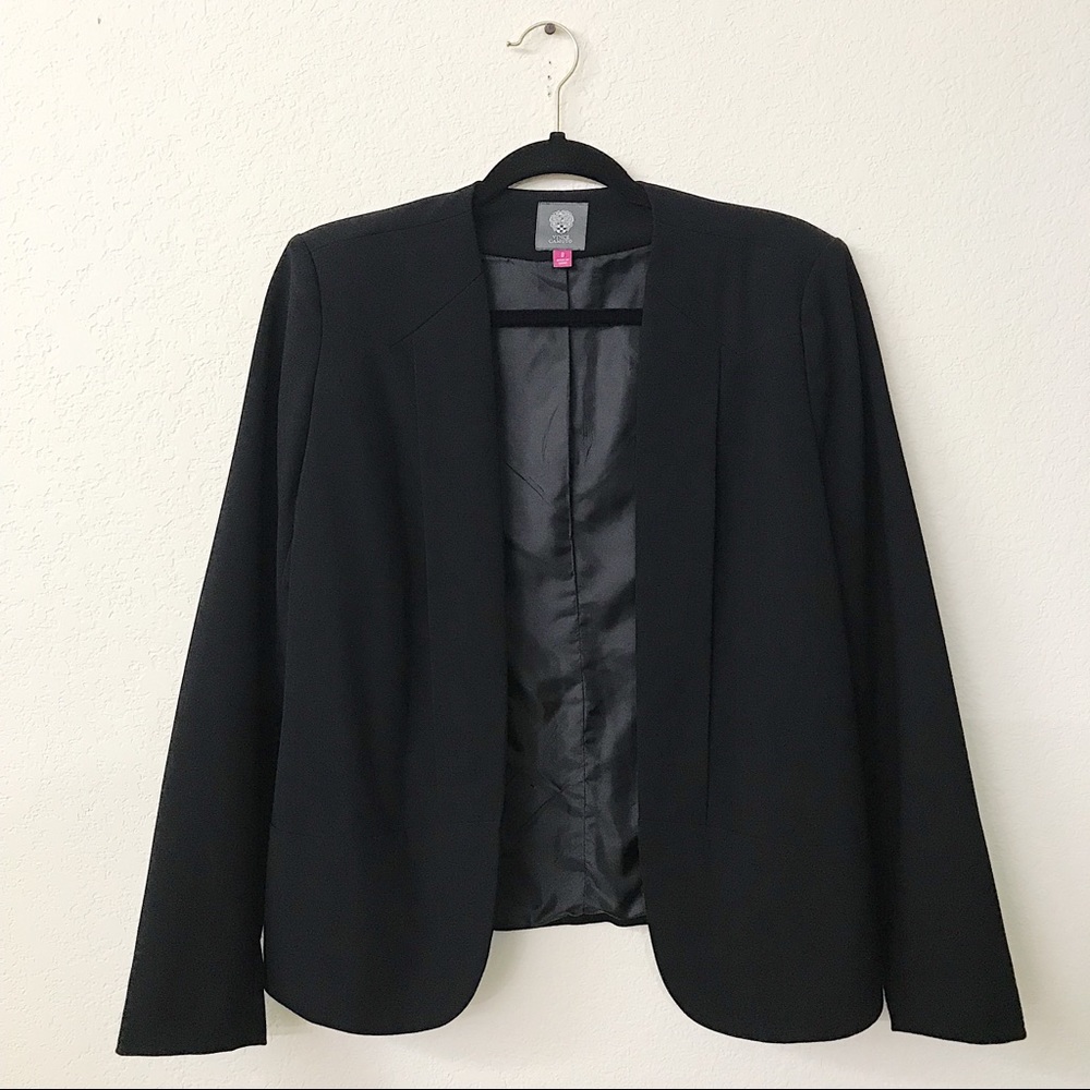 Vince Camuto Collarless Open Front Blazer